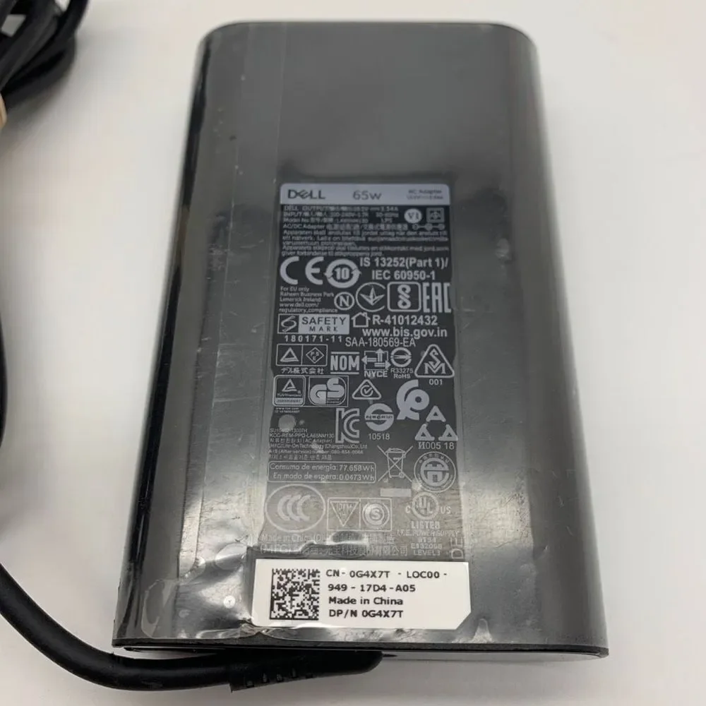 Genuine Dell Latitude 65W Charger AC Power Adapter LA65NM130 3480 3488 7480 7490